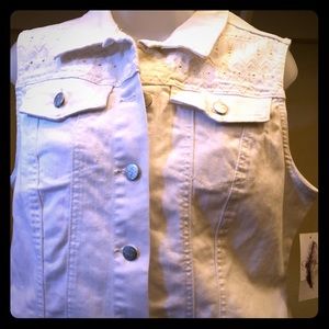 Jessica Simpson jeans vest
